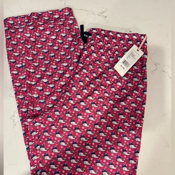 NWT Vineyard Vines holiday girls loungewear pants size XL 16 - Picture 1 of 8